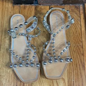 Jeffrey Campbell Amaryl studded clear sandals